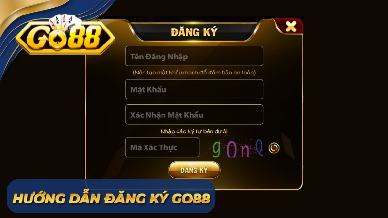 Hướng dẫn đăng ký GO88 từng bước
