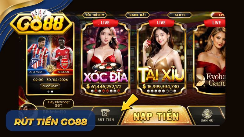 rút tiền Go88
