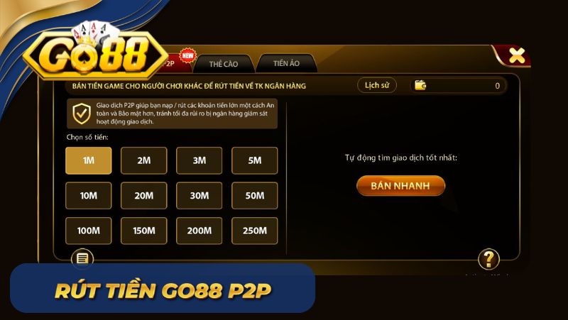 rút tiền Go88 P2P